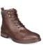 Club Room Men's Lace-Up Boots, Created for Macy's 